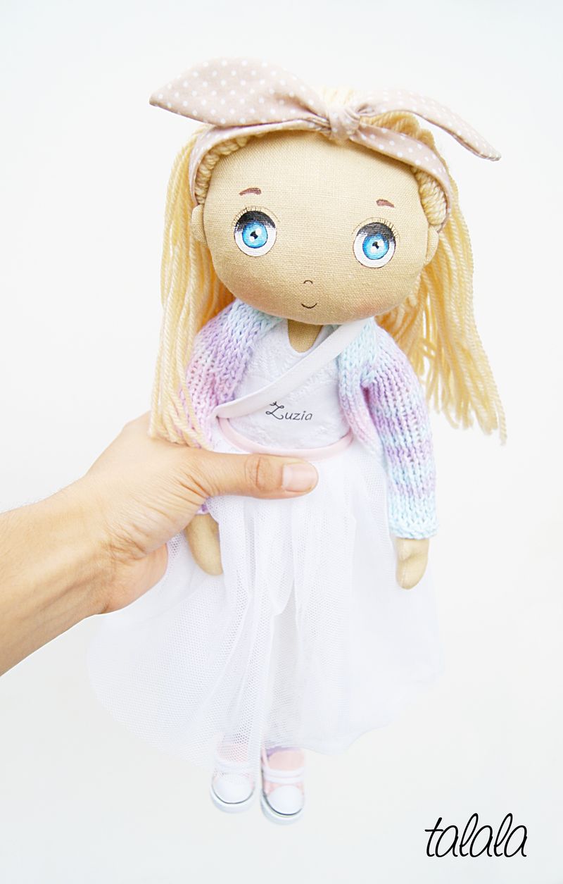 Rag dolls lalka ręcznie robiona z imieniem 